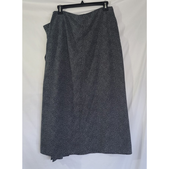 New Equipment Femme Climmie Ruffle Midi Skirt in Eclipse Medium - Picture 6 of 7